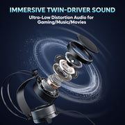 Nubwo N7 Wired Gaming Headset – Lightweight & Noise-Canceling Mic