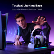 Nubwo G06 Pro Gaming Headset – PS5 Dock & 120h Battery-White