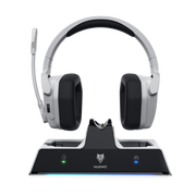 Nubwo G06 Pro Gaming Headset – PS5 Dock & 120h Battery-White