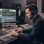 NUBWO HD01 Wired Studio Monitor DJ Headphones with 45mm Drivers