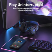 NUBWO G06 100H Battery Headset Dual Wireless 7.1 for PS5/PC/Switch-Black Blue