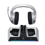 Nubwo G06 Pro Gaming Headset – PS5 Dock & 120h Battery-White