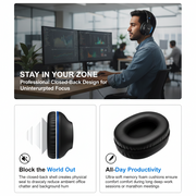 NUBWO HD01 Wired Studio Monitor DJ Headphones with 45mm Drivers