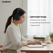 NUBWO HD01 Wired Studio Monitor DJ Headphones with 45mm Drivers