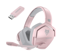 NUBWO G06 100H Battery Headset Dual Wireless 7.1 for PS5/PC/Switch-Pink