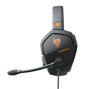 NUBWO N16 Gaming Headset for Xbox PS5 PC 50mm Sound Memory Foam-Black Yellow