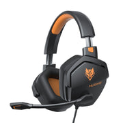 NUBWO N16 Gaming Headset for Xbox PS5 PC 50mm Sound Memory Foam-Black Yellow