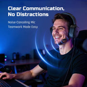 NUBWO HG04L Wired Gaming Headset – Noise Cancel Mic -Black