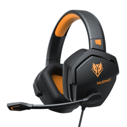 NUBWO N16 Gaming Headset for Xbox PS5 PC 50mm Sound Memory Foam-Black Yellow