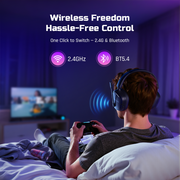 NUBWO HG04 Wireless Gaming Headset With Game, Music, Movie Modes-Black