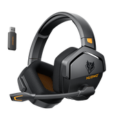NUBWO G06 100H Battery Headset Dual Wireless 7.1 -Black Orange