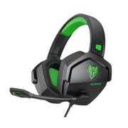 NUBWO N16 Gaming Headset for Xbox PS5 PC 50mm Sound Memory Foam-Black Green